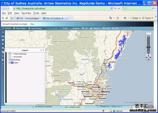 MapGuide格式电子地图销售