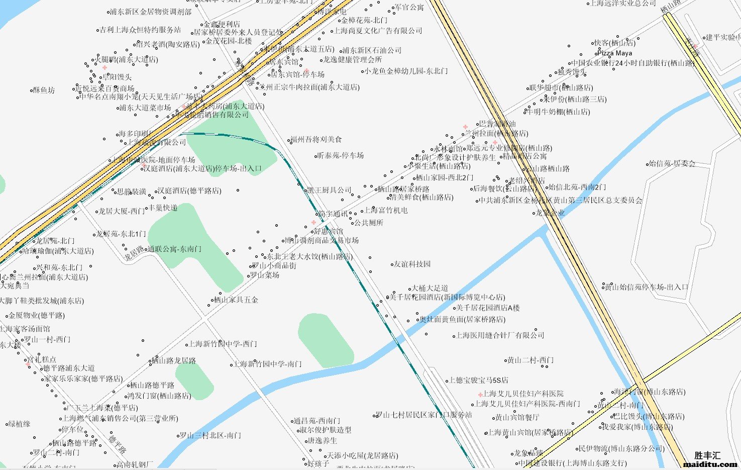 上海市浦东新区mapinfo格式电子地图销售