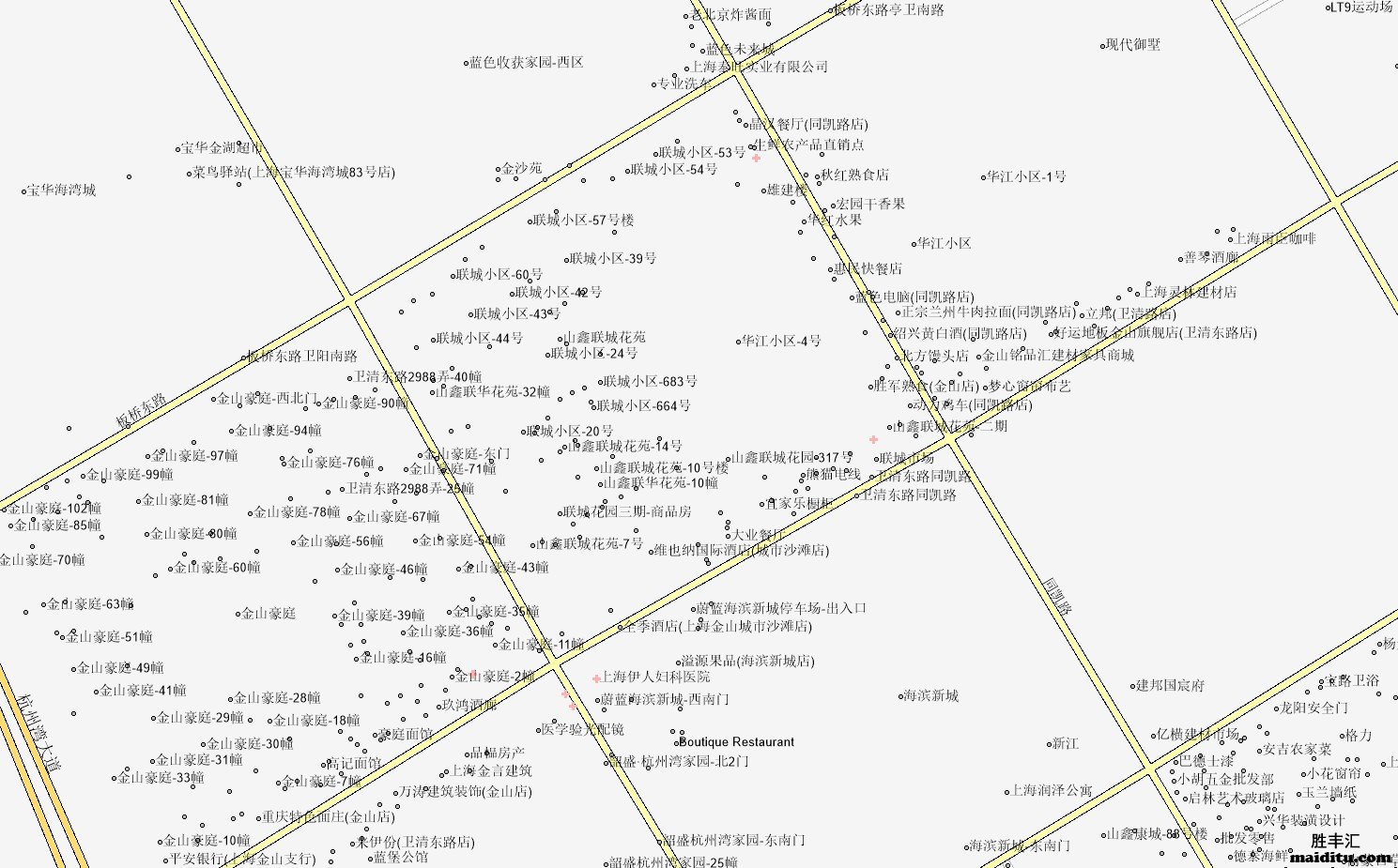 上海市金山区arcgis格式电子地图销售