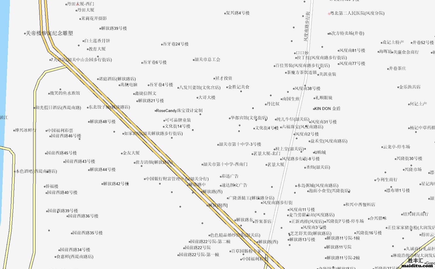 广东省韶关市supermap格式电子地图销售