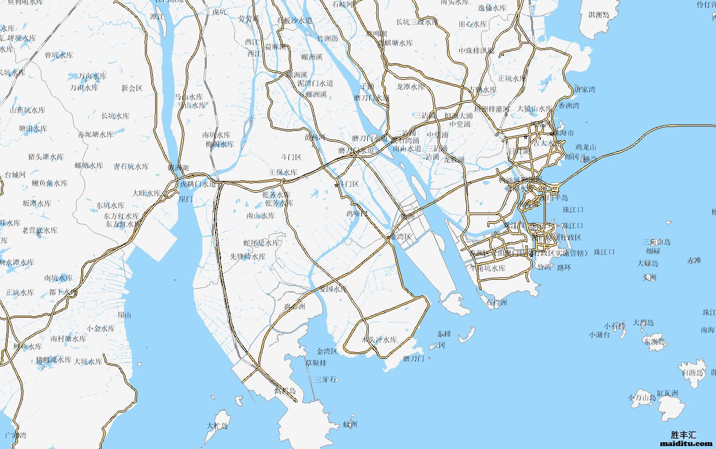 广东省珠海市电子地图销售