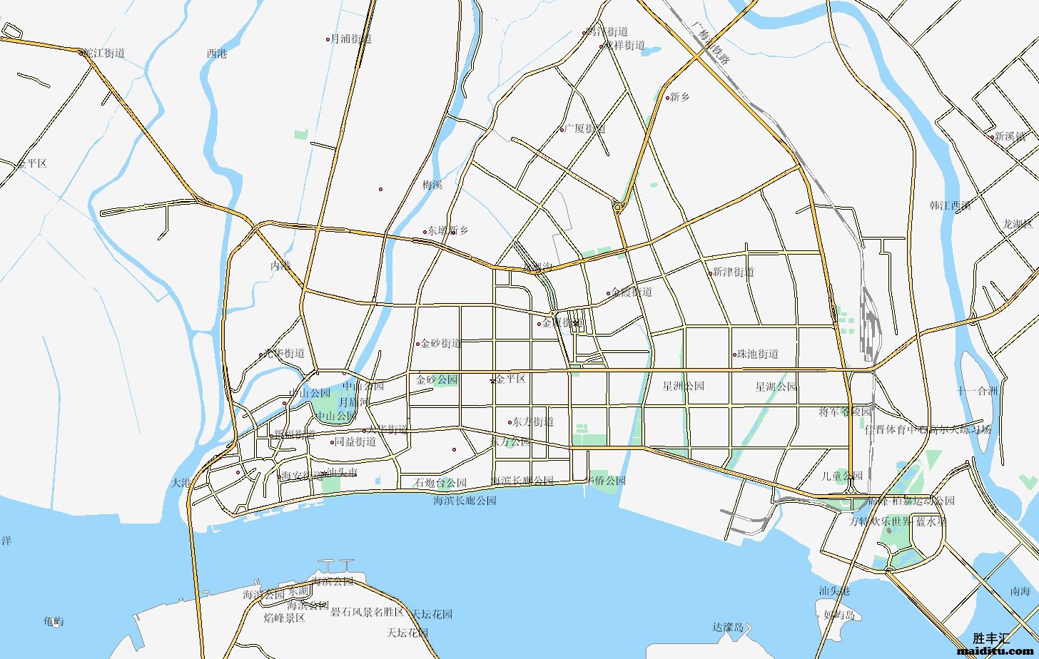 广东省汕头市mapinfo格式电子地图销售