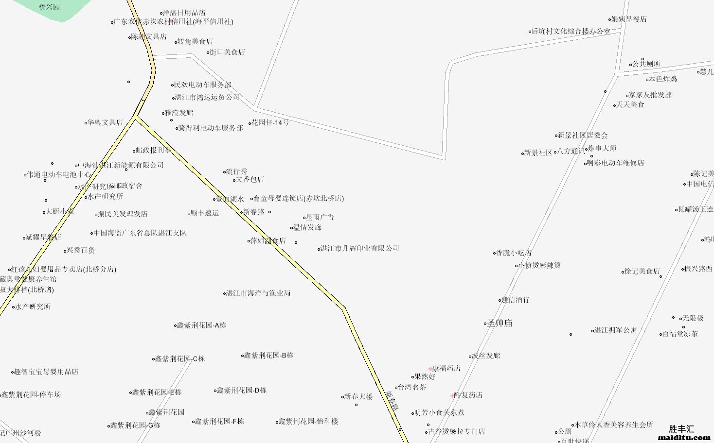 广东省湛江市mapinfo格式电子地图销售