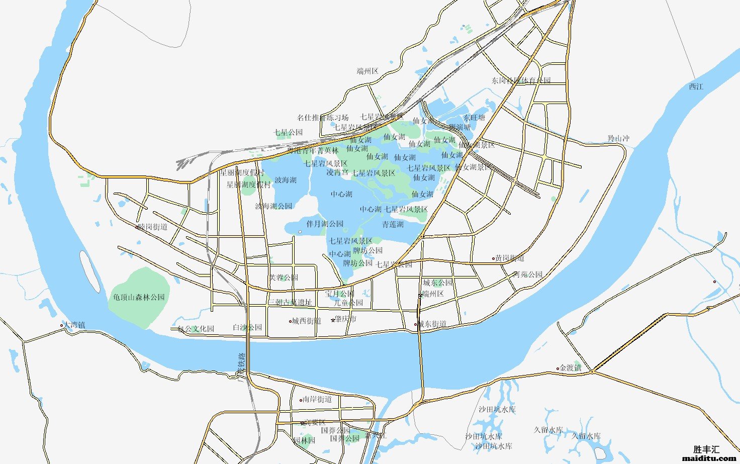 广东省肇庆市mapinfo格式电子地图销售