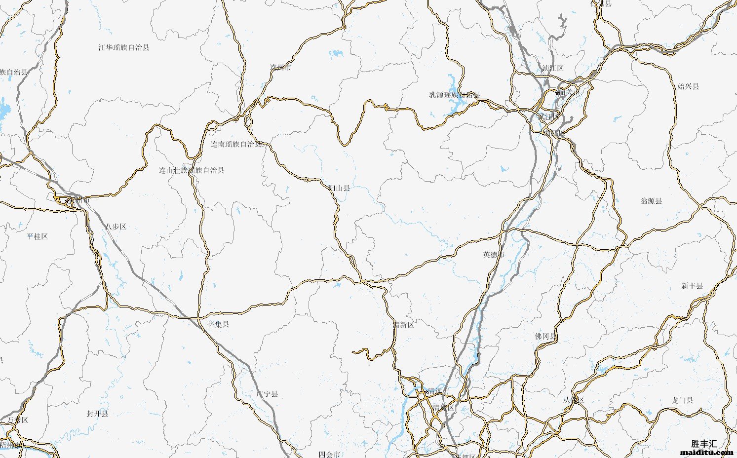 广东省清远市电子地图销售