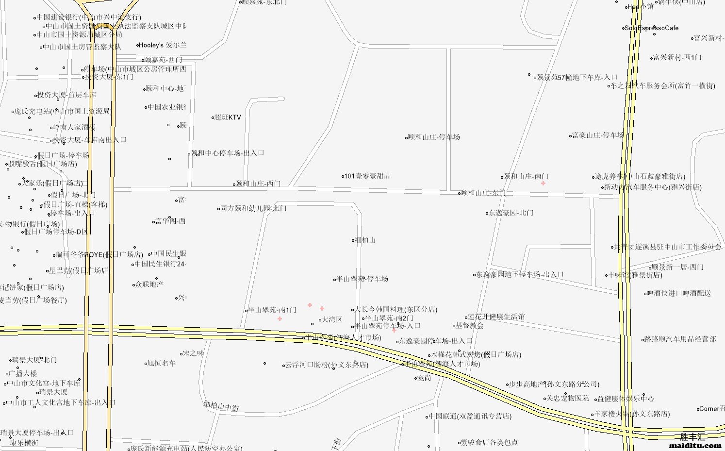 广东省中山市supermap格式电子地图销售