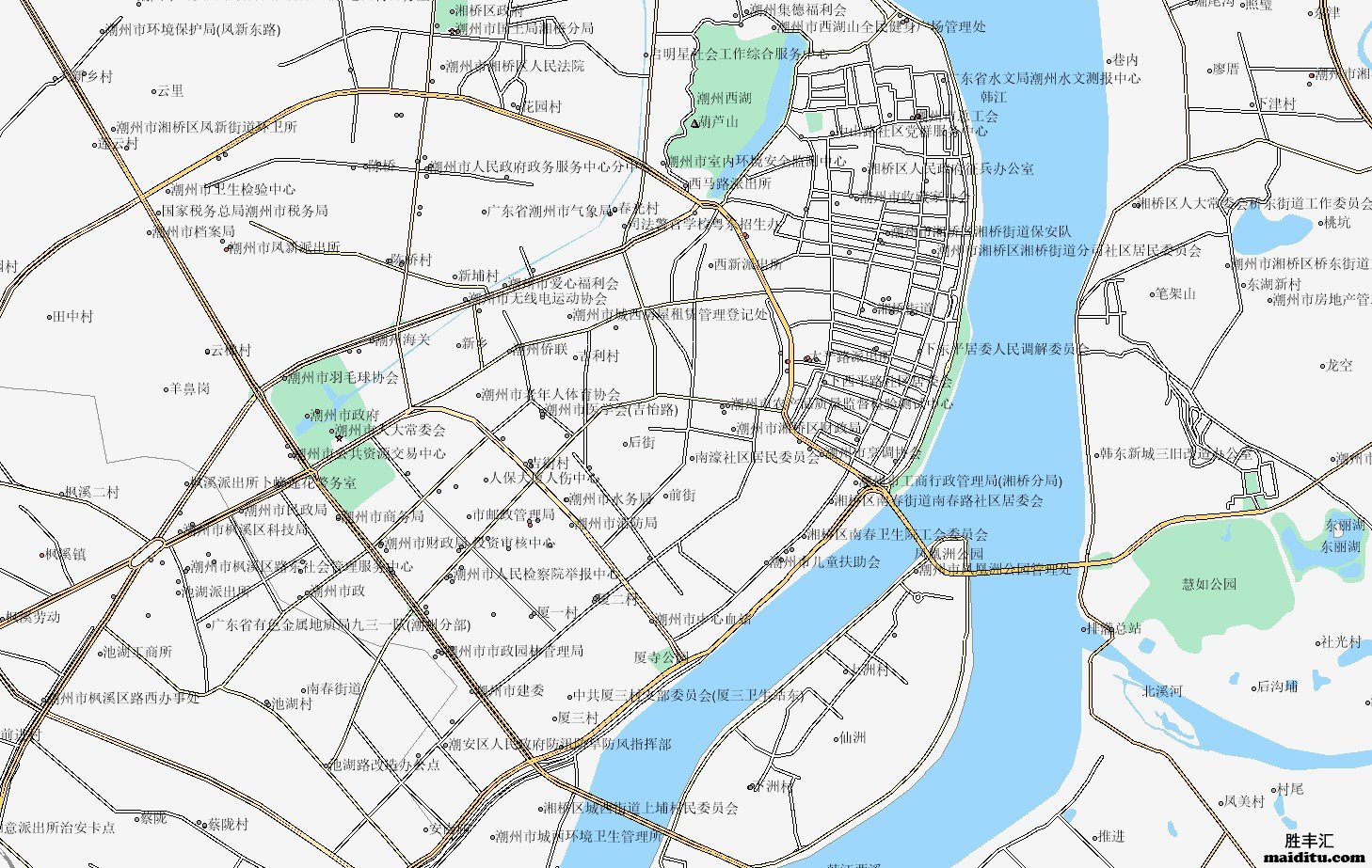 广东省潮州市mapinfo格式电子地图销售