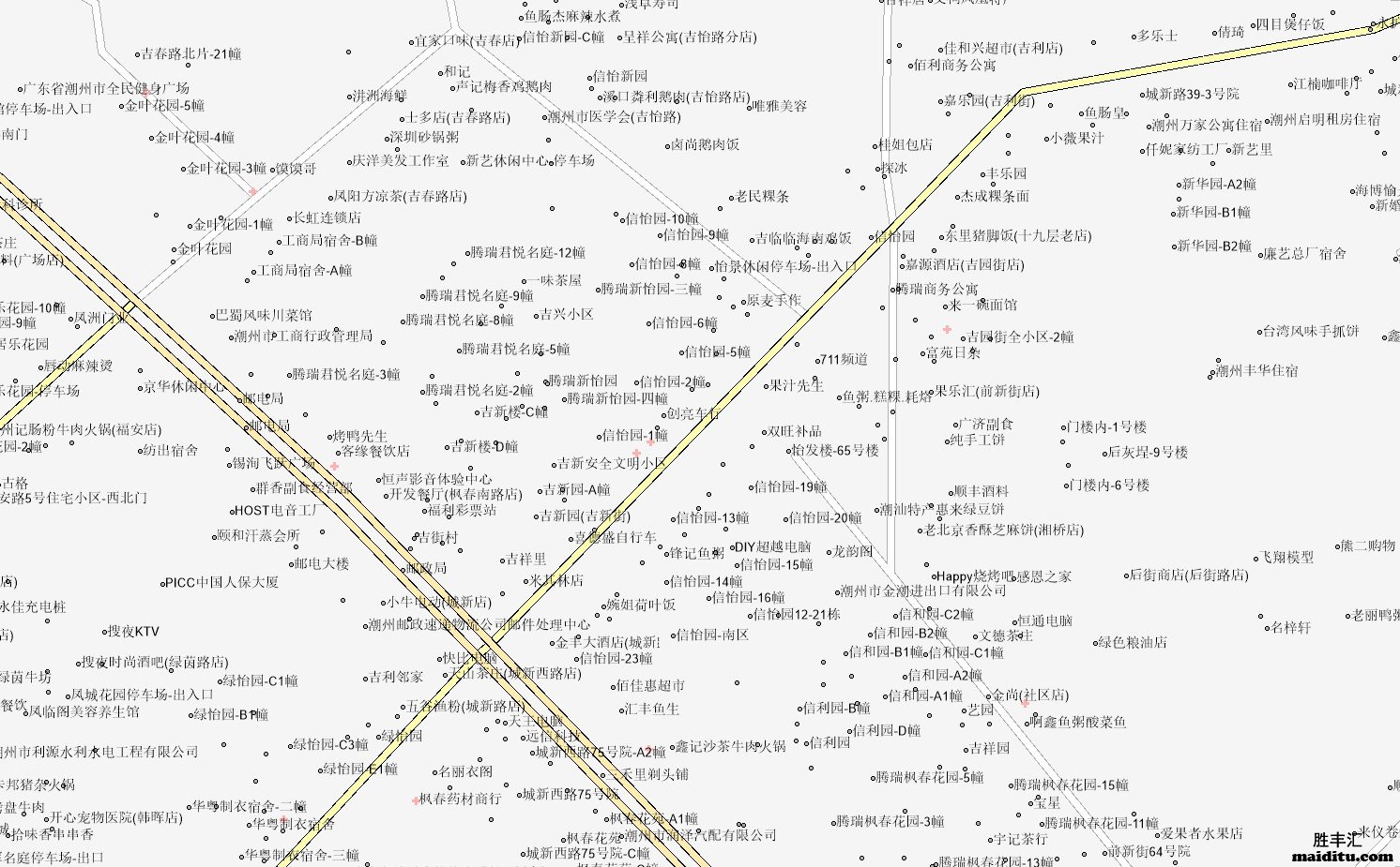 广东省潮州市supermap格式电子地图销售