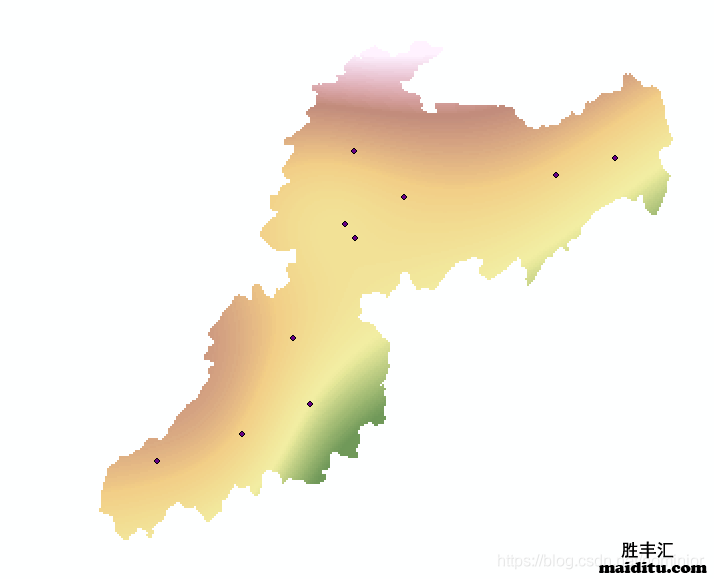 arcgis插值分析结果